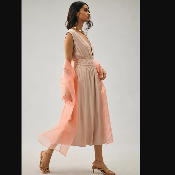 Cloth & Stone Sleeveless Deep-V Dress - New XL - Picture 5 of 7